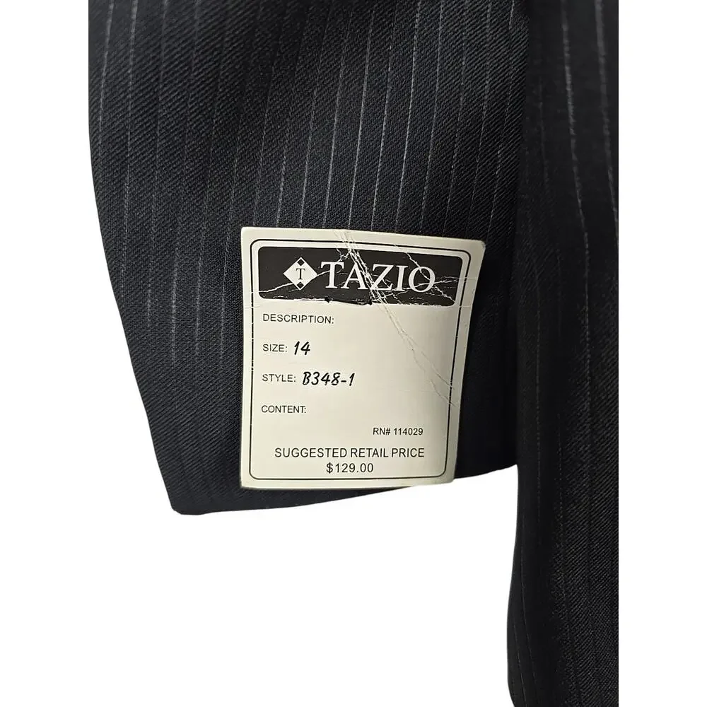 Tazio Boys Formal‎ Dress Black Suit 2-Pieces Set Size 14 NWT